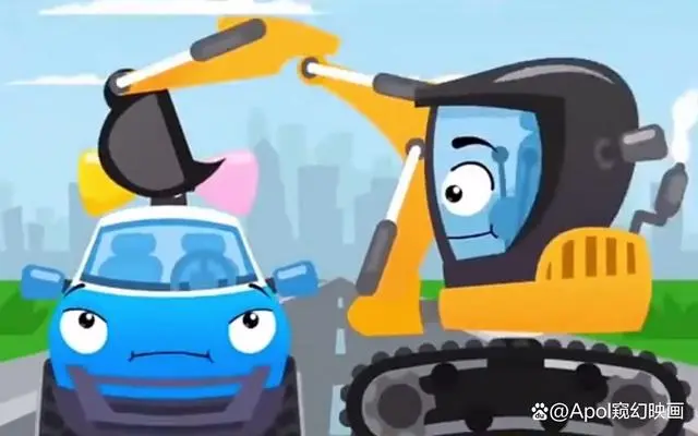 儿童挖掘机动画片全集_动画汽车挖掘机_挖掘机动挖掘机动画片